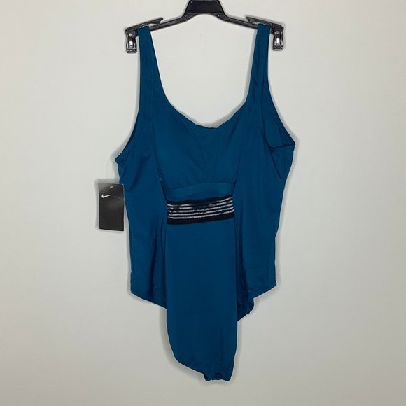 ❌SOLD❌ Nike U-Back Swimsuit Monokini Bathing Suit XL Blue NEW - Picture 5 of 9